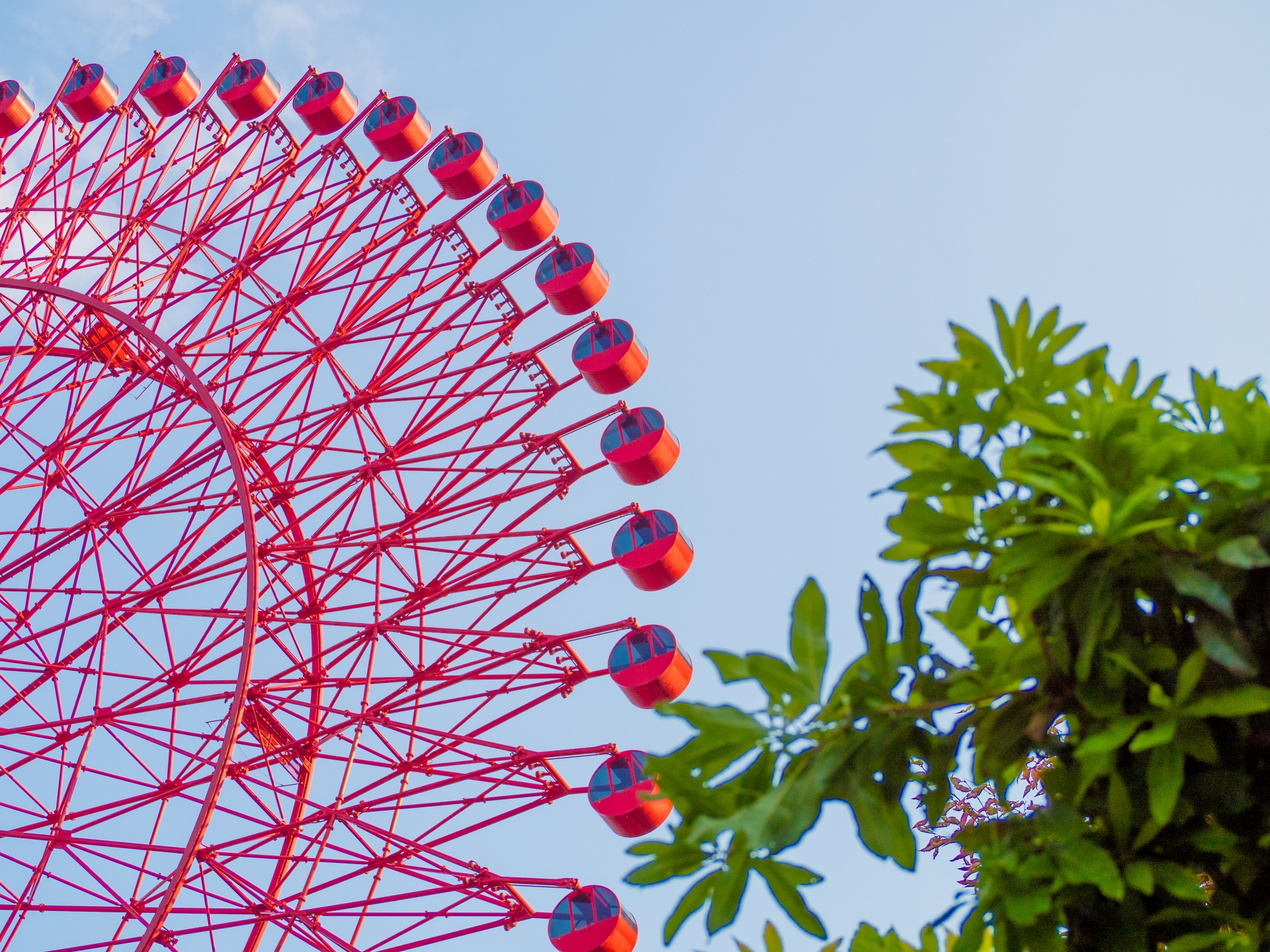 HEP FIVE Ferris Wheel: Osaka's Iconic Red Sky Ride Above the City