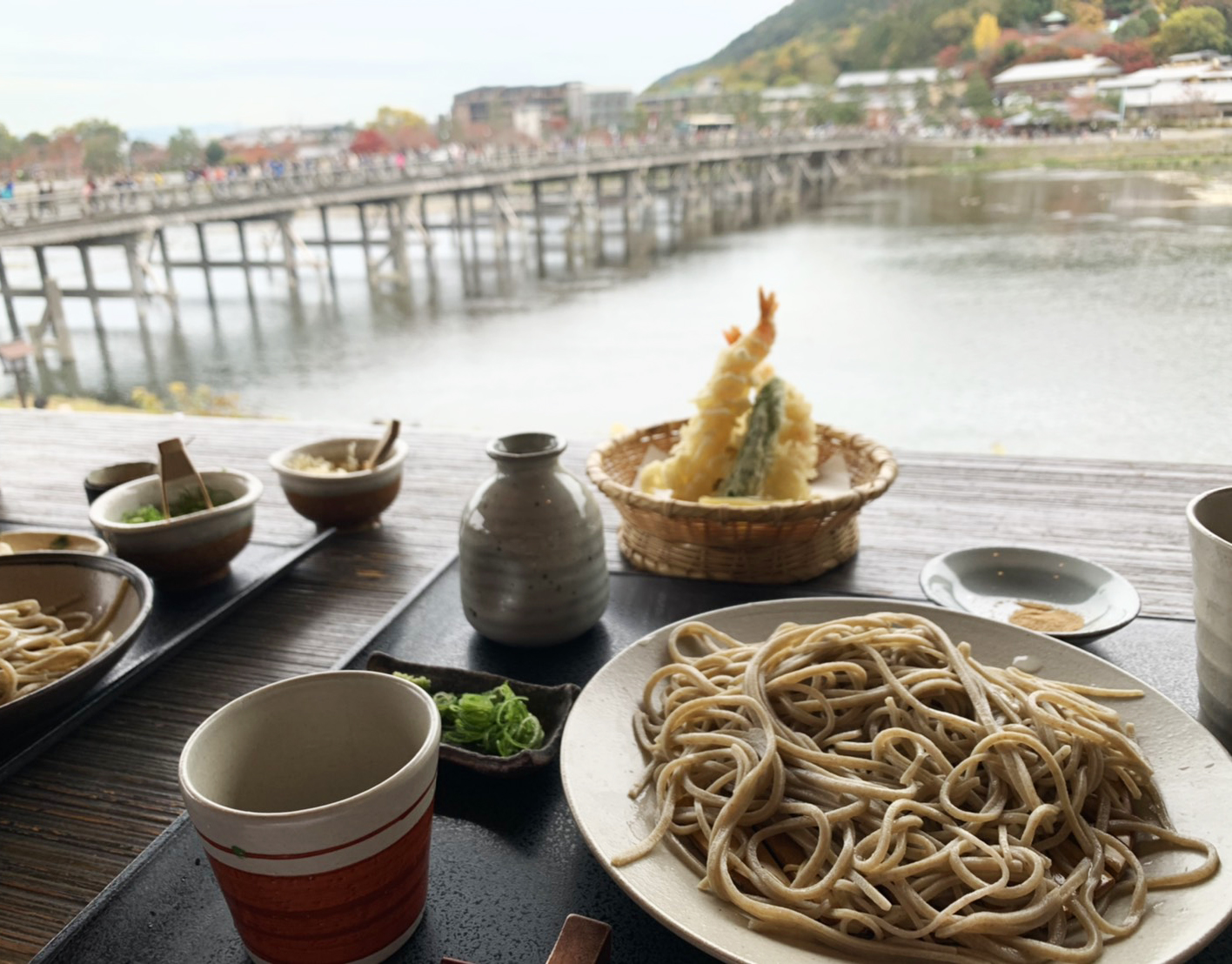 Arashiyama Yoshimura: Savor Authentic Soba with Breathtaking Views of Togetsu-kyo Bridge