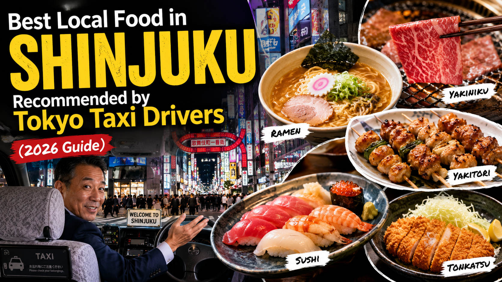 Best Local Food in Shinjuku Recommended by Tokyo Taxi Drivers (2026 Guide)