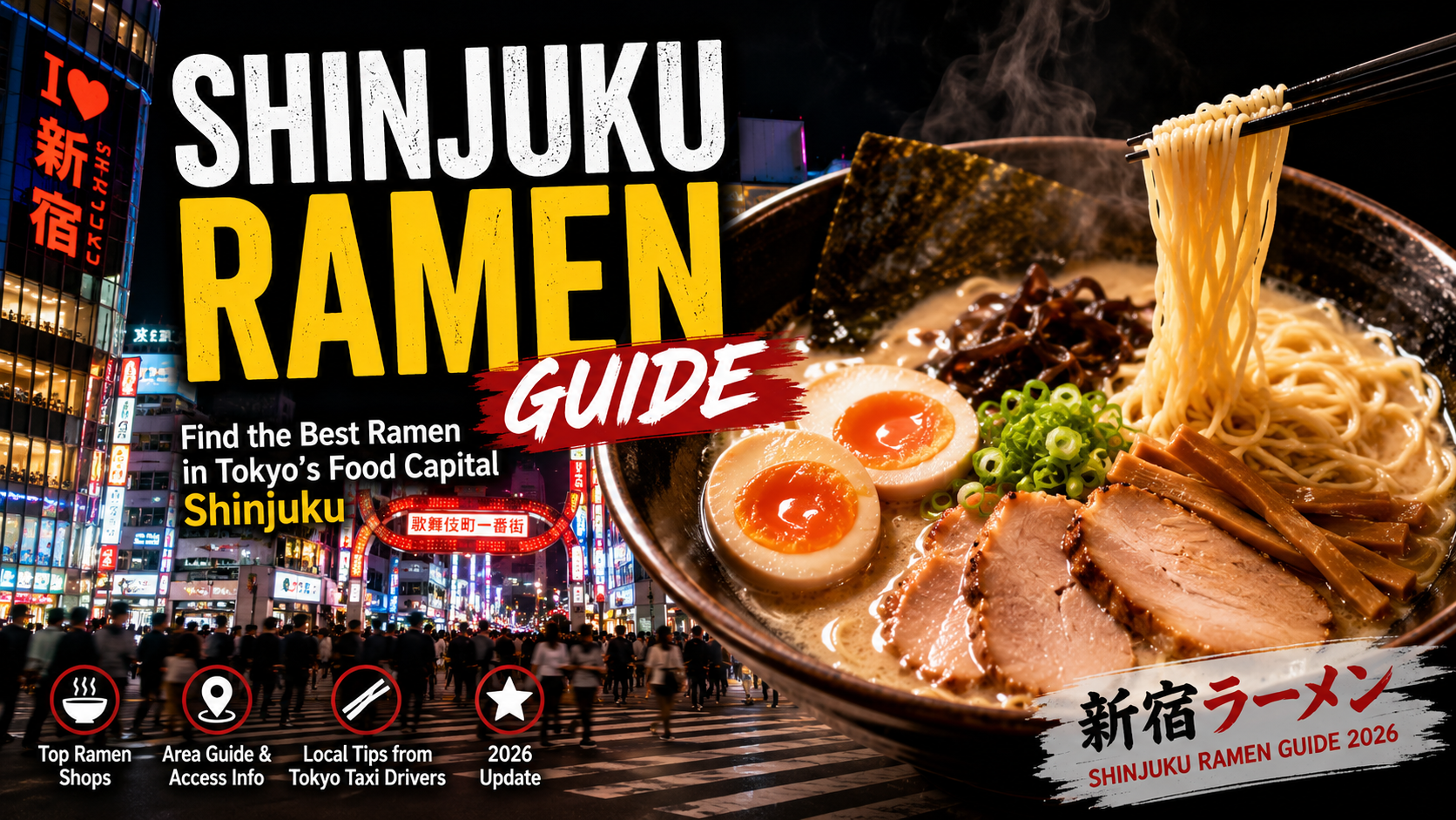 Tayama's Personal Top 3 of Shinjuku’s ramen