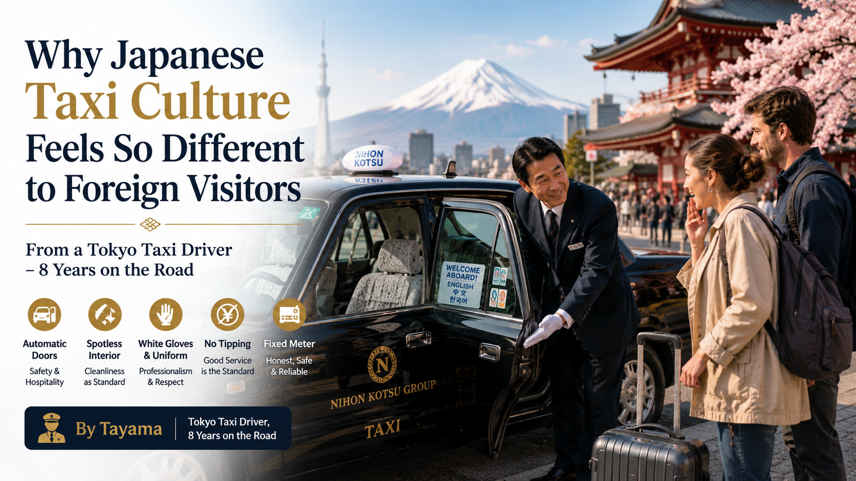 Why Japanese Taxi Culture Feels So Different to Foreign Visitors
