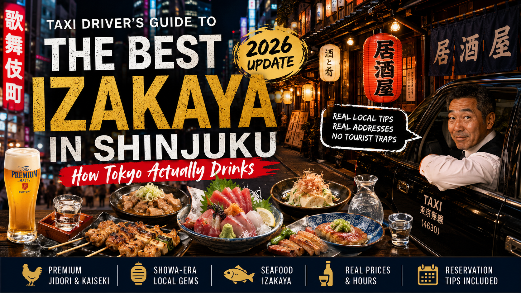 Tayama's Personal Top 3 of Shinjuku’s izakaya